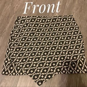H&M Asymmetrical Black and White Skirt